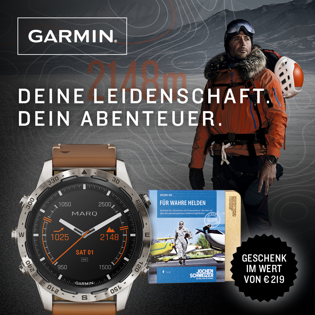 Garmin MARQ Tool Watch x Jochen Schweizer Abenteuer