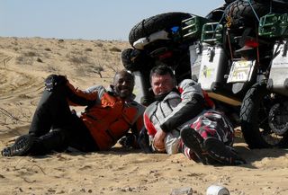G & D Relax in the Egyptian desert - zoomed