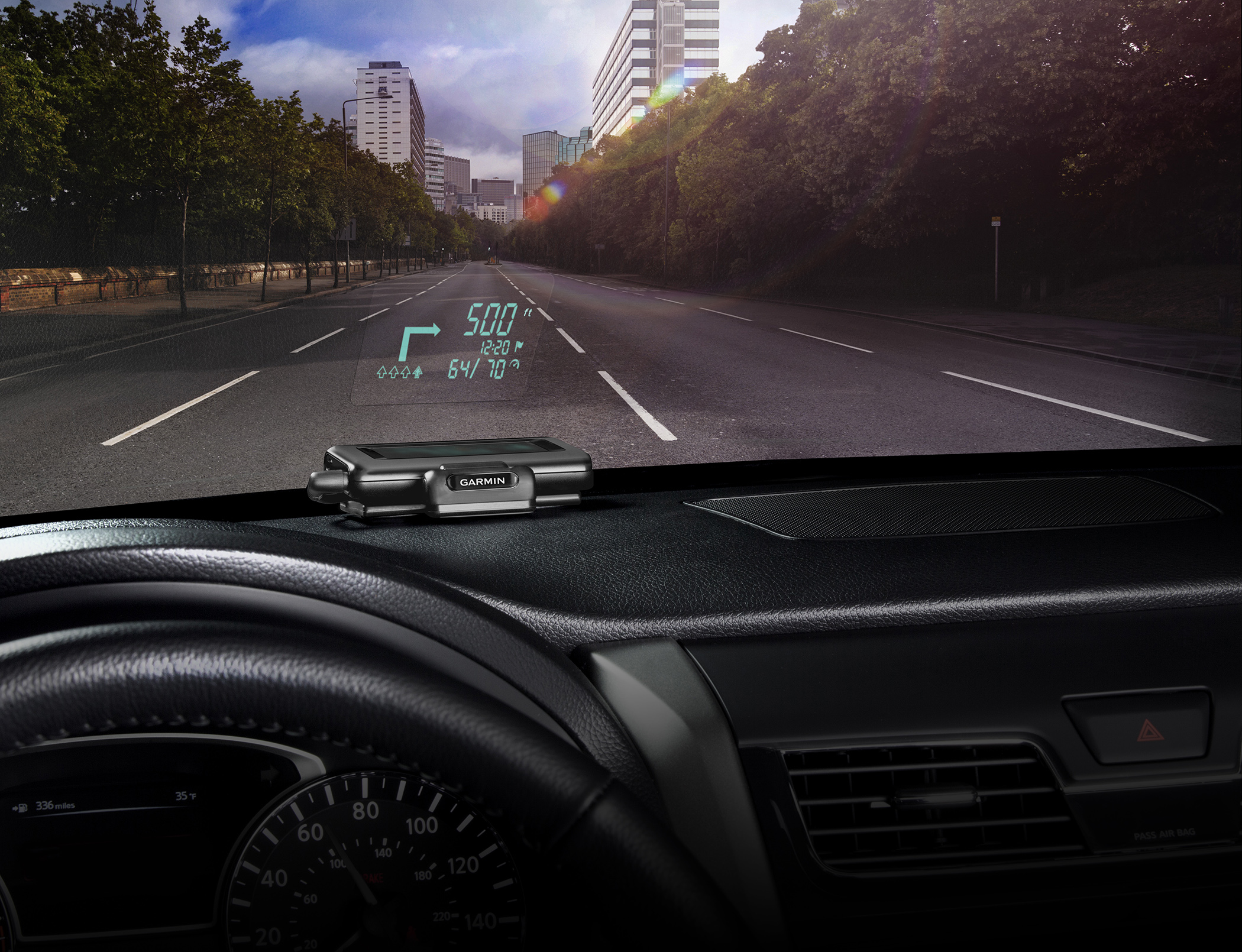 Garmin® Introduces Its First Portable Head-up Display (HUD
