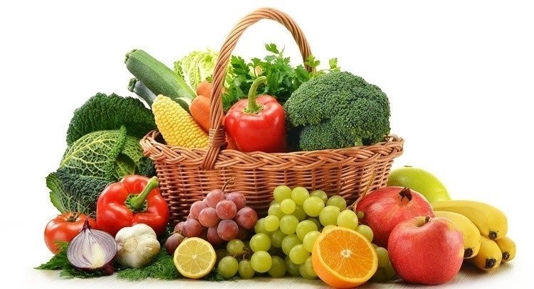 healthy food basket