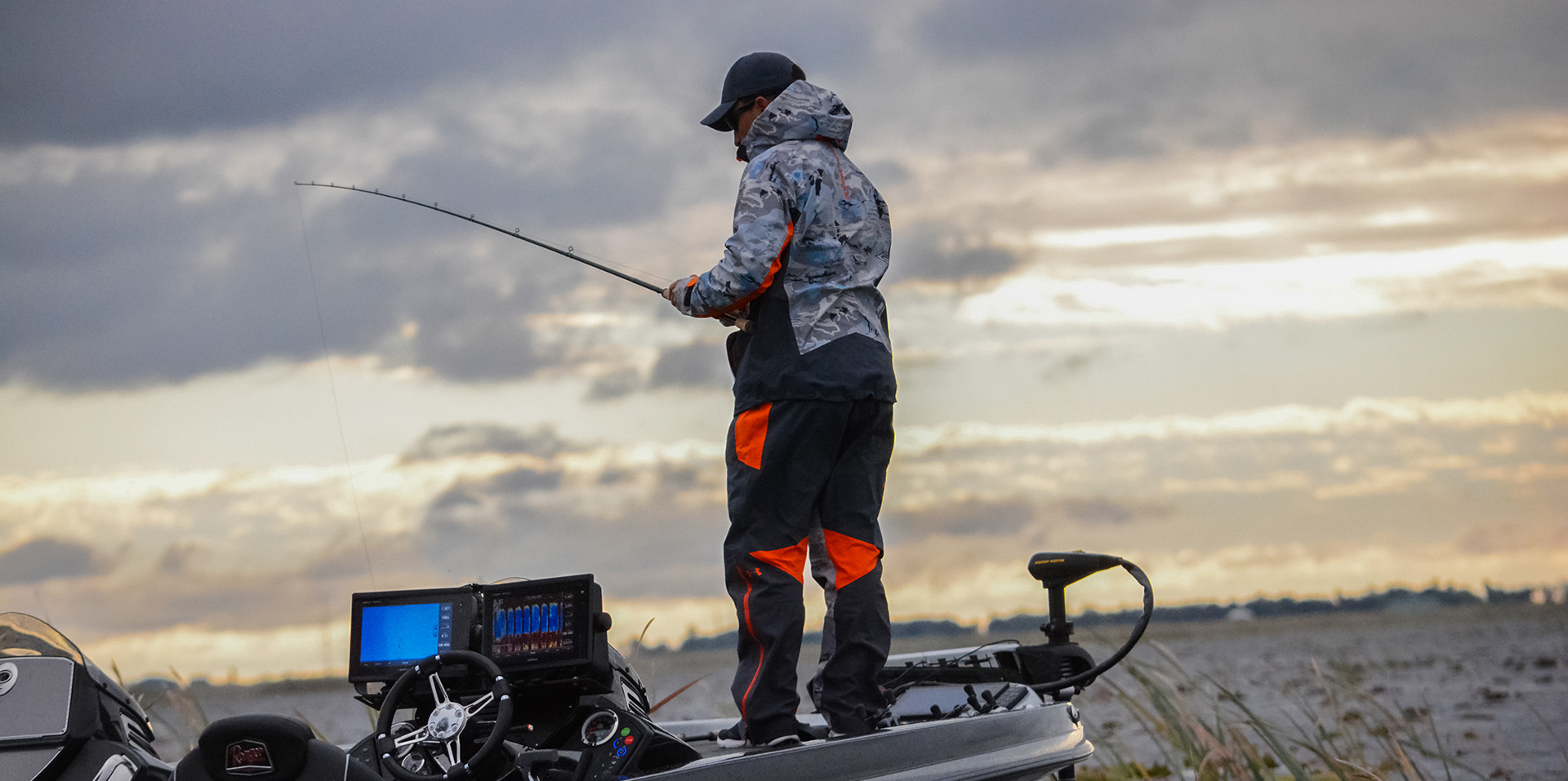 FLW Tour 2016 Rookie of the Year Chris Johnston working at Lake Okeechobee