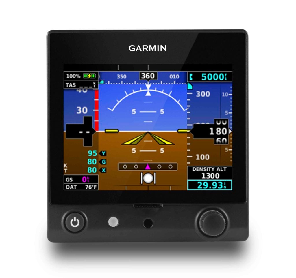Garmin G5 displaying Density Altitude