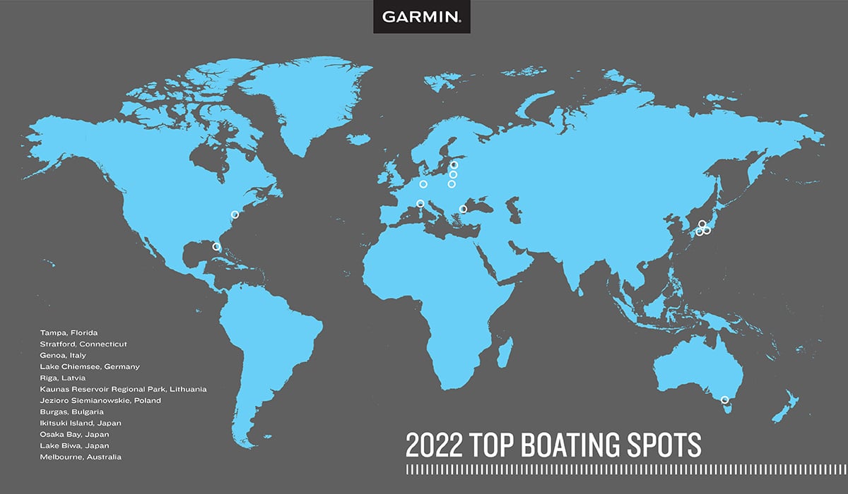 Garmin 2022 Top Boating Spots