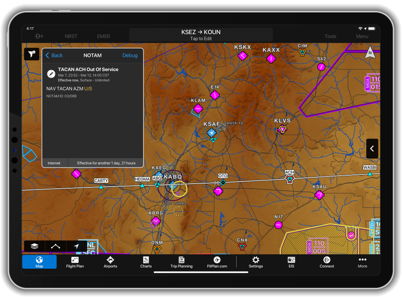 Garmin Pilot Graphical Weather Briefings and NAVAID NOTAMs - Garmin Newsroom