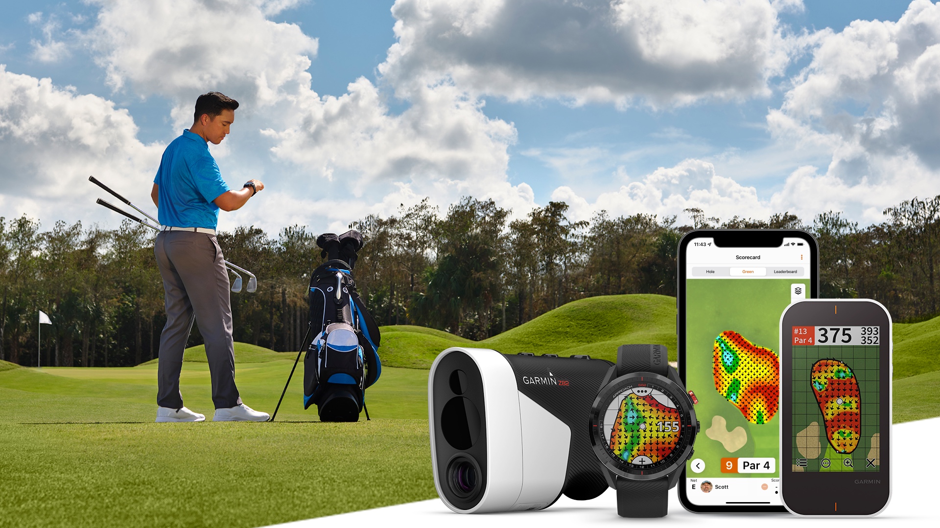 Garmin introduces Green Contour data to the Garmin Golf app.