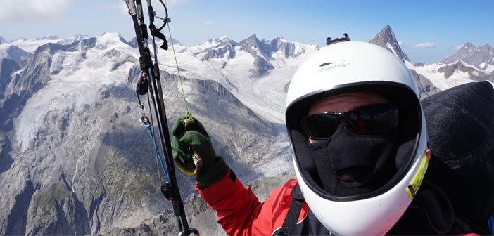 la historia de un parapentista con inreach de garmin