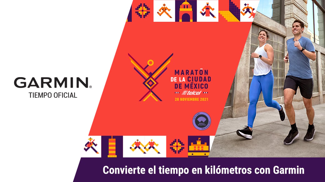 Garmin Tiempo Oficial Maratón CDMX Telcel