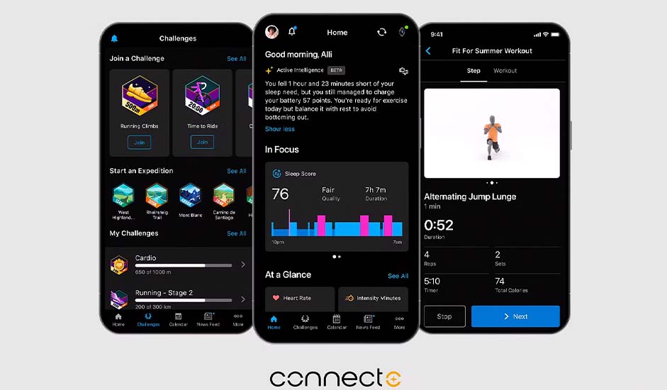 Garmin Connect+ auttaa saavuttamaan hyvinvointi- ja liikuntatavoitteita
