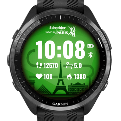 Garmin Watchface Marathon de Paris