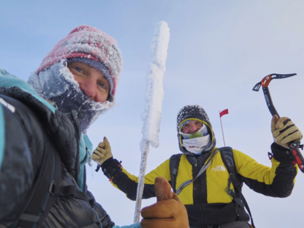 Simone Moro e Tamara Lunger Gora Pobeda 
