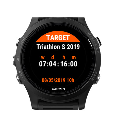 countdown widget smartwatch garmin