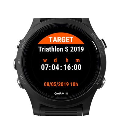 countdown widget smartwatch garmin