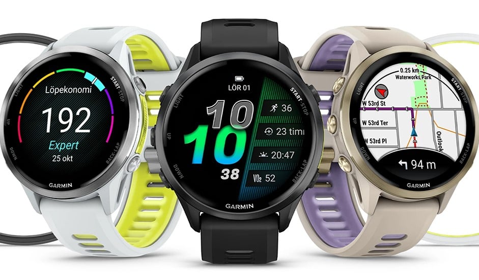 Oppdag Garmin Forerunner® 970 med AMOLED-skjerm, kart, løpsøkonomi og LED-lykt. Er den verdt en oppgradering?