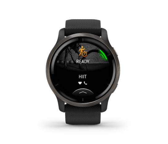 health smartwatch venu 2 Garmin HIIT workout screen