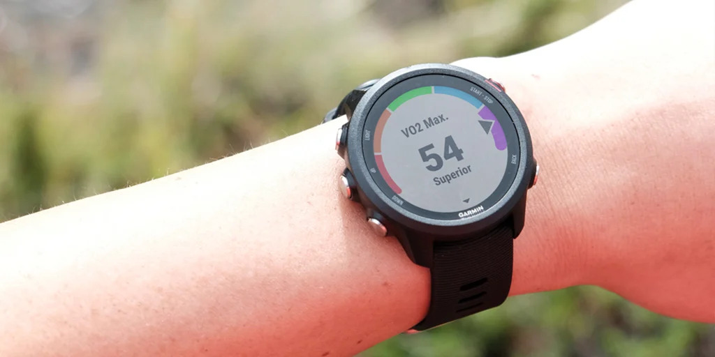 smartwatch som visar VO2 max
