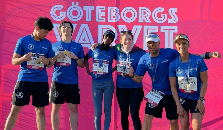 Hisingens löparförening - Gruppbild på Göreborgsvarvet