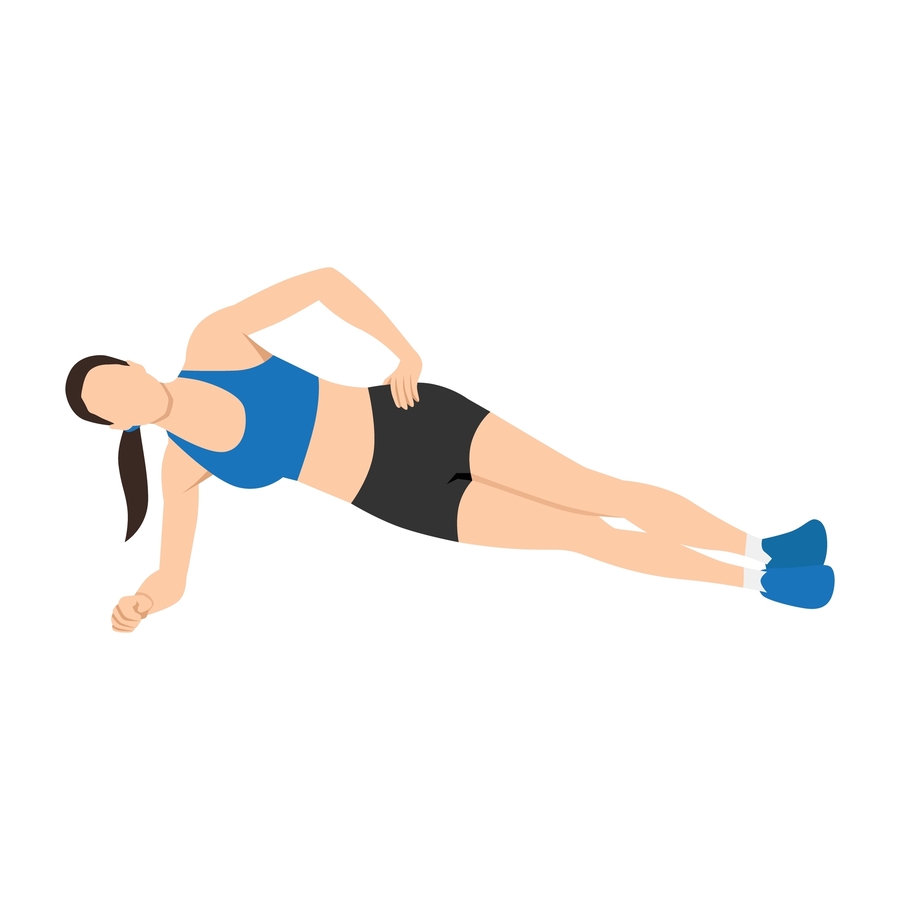 Side Plank ท่าเวทเทรนนิ่งสำหรับนักวิ่ง