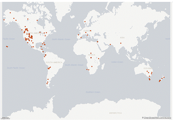 100% 的全球銥星®衛星網路覆蓋，可以在全球範圍內觸發 SOS